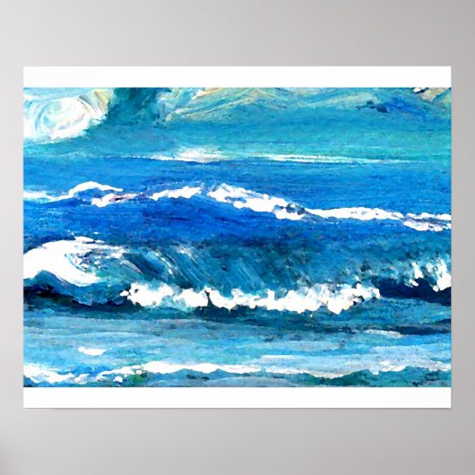CricketDiane Ocean Poster - Wave Dance (Voorkant)