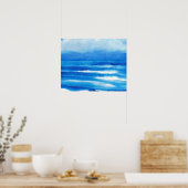 CricketDiane Ocean Poster - Zee Aria Blue Seascape (Keuken)