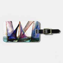 CricketDiane Sailboat Abstract 1 Sailing Bagagelabel
