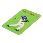 Cricketende dassenmagneet Vaderdag Magneet (Linkerzijde)