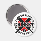Cricketer - Off the Mark Cricket Magneet (Voorkant / Achterkant)