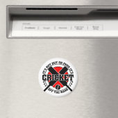 Cricketer - Off the Mark Cricket Magneet (Insitu (Vaatwasser))