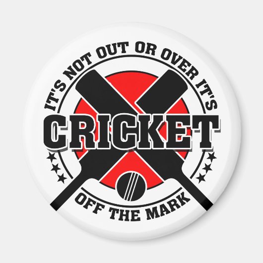 Cricketer - Off the Mark Cricket Magneet (Voorkant)