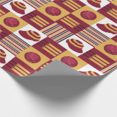 Cricketer  Petten Bats and Balls pattered Cadeaupapier (Hoek)