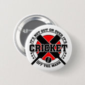 Cricketer uit de Mark Cricket Ronde Button 5,7 Cm (Voorkant /achterkant)