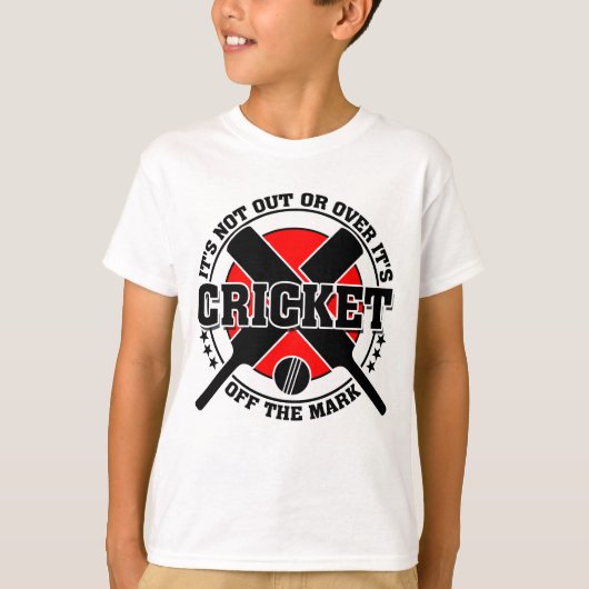 Cricketer uit de Mark Cricket T-shirt (Voorkant)
