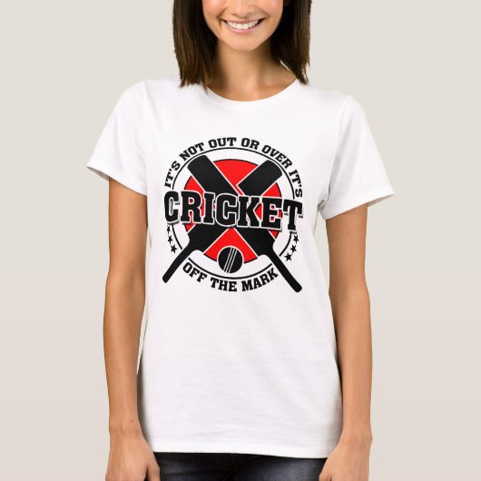 Cricketer uit de Mark Cricket T-shirt (Voorkant)