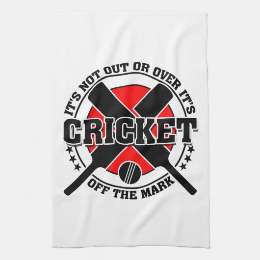Cricketer uit de Mark Cricket Theedoek (Verticaal)