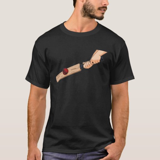 Cricketer Umpire Cricketing  Batsman Bowler Cricke T-shirt (Voorkant)