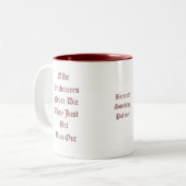 Cricketers - Gepersonaliseerd - met naam Tweekleurige Koffiemok (Voorkant links)