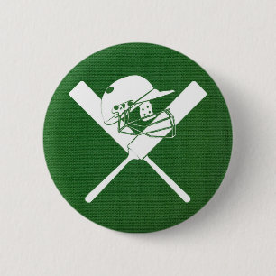 Crickethelm en vleermuizen, ronde button 5,7 cm