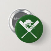Crickethelm en vleermuizen, ronde button 5,7 cm (Voorkant /achterkant)