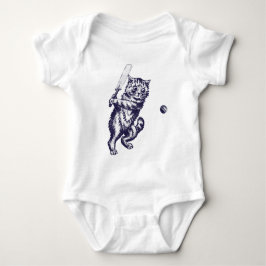 Cricketing Cat Gifts Romper