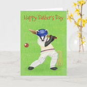 Cricketing das Vaderdag kaart (Gele Bloem)