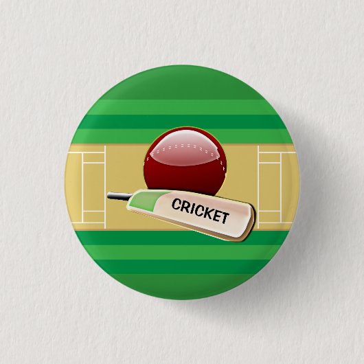 Cricketontwerp Ronde Button 3,2 Cm (Voorkant)