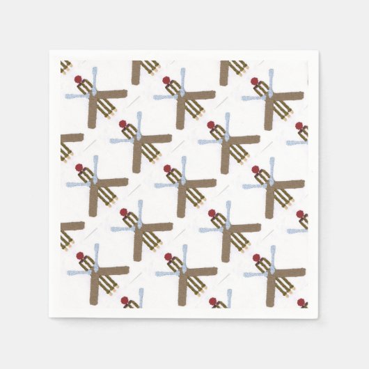 cricketpapierservetten servet (Voorkant)