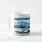 Cricket's Zee - Ocean Waves Beach Gifts Koffiemok (Voorkant links)
