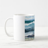 Cricket's Zee - Ocean Waves Beach Gifts Koffiemok (Links)