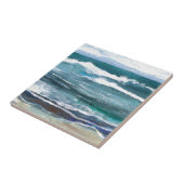 Cricket's Zee - Ocean Waves Beach Gifts Tegeltje (Zijkant)