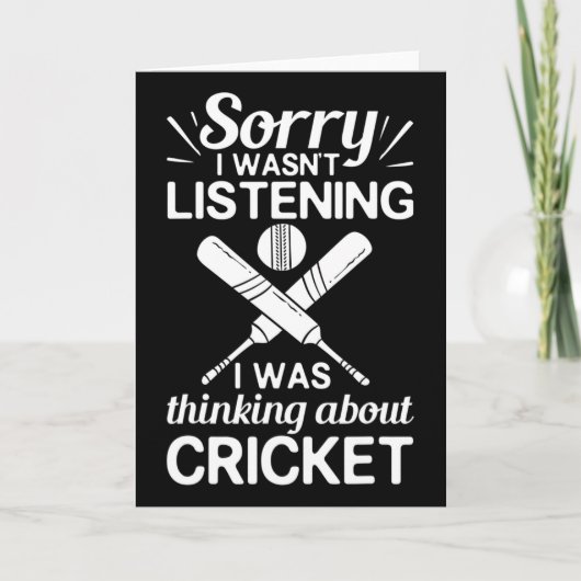 Cricketspel Speler Ll T Coach Cricketer Kaart (Voorkant)