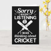 Cricketspel Speler Ll T Coach Cricketer Kaart (Gele Bloem)
