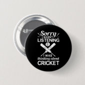 Cricketspel Speler Ll T Coach Cricketer Ronde Button 5,7 Cm (Voorkant /achterkant)