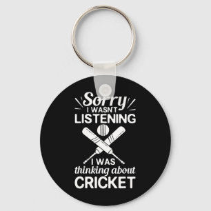 Cricketspel Speler Ll T Coach Cricketer Sleutelhanger