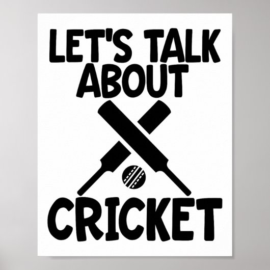 Cricketspel voor mannen Laten we het hebben over c Poster (Voorkant)