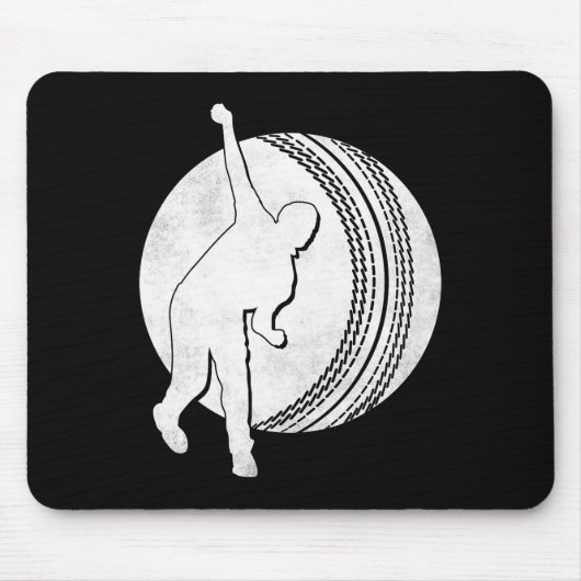 Cricketspeler 12  muismat (Voorkant)