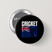 Cricketspeler 4 ronde button 5,7 cm (Voorkant /achterkant)