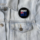 Cricketspeler 4 ronde button 5,7 cm (In situ)