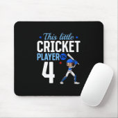 Cricketspeler 4e verjaardag muismat (Met muis)