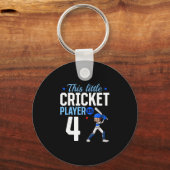 Cricketspeler 4e verjaardag sleutelhanger (Voorkant)
