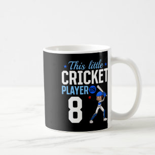 Cricketspeler 8e verjaardag koffiemok