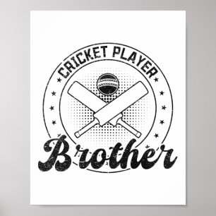 Cricketspeler Broer Poster