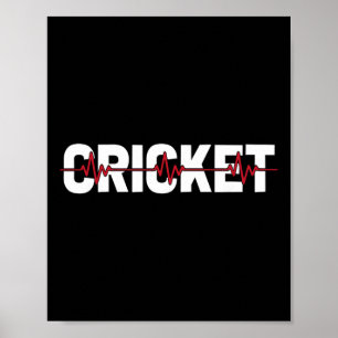 Cricketspeler Cricket-scheidsrechter Tsman - Crick Poster
