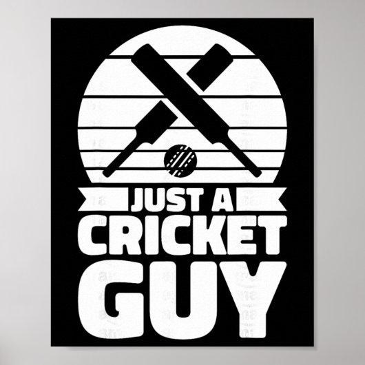 Cricketspeler Cricket Tsman - Scheidsrechter Gewoo Poster (Voorkant)