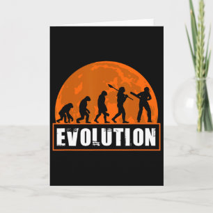 Cricketspeler Funny Cricket Menselijke evolutie Kaart