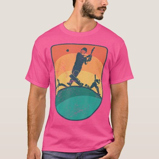 Cricketspeler Funny Cricket T-shirt (Voorkant)