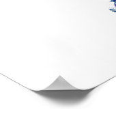 Cricketspeler in waterverf poster (Hoek)