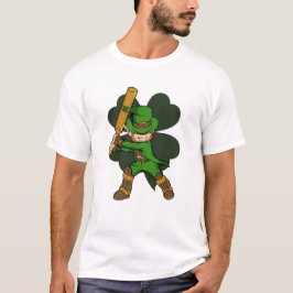 Cricketspeler Leprechaun St. Patrick's Day T-shirt