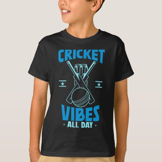 Cricketspeler Sport T-shirt (Voorkant)