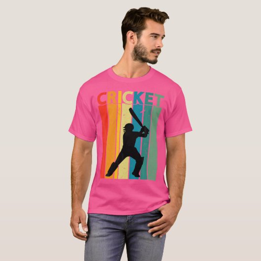 cricketspeler t-shirt (Voorkant volledig)