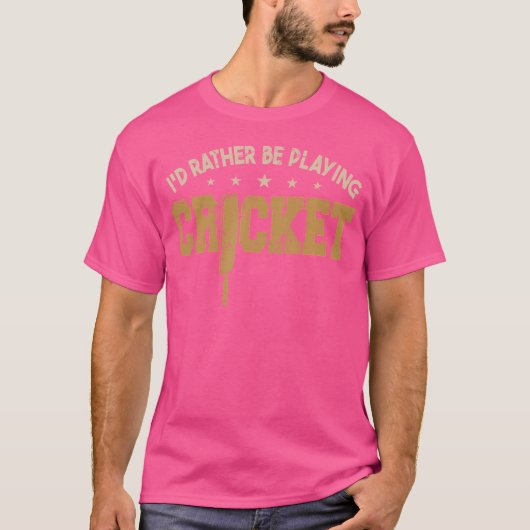 cricketspeler t-shirt (Voorkant)