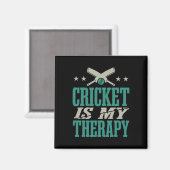 Cricketspeler trainen Cricket Magneet (Voorkant / Achterkant)