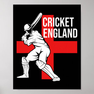 Cricketspeler Uk Engeland Cricket Voor Mannen  Poster