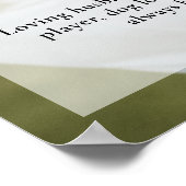 Cricketspeler viering van het leven foto rouwdiens poster (Hoek)