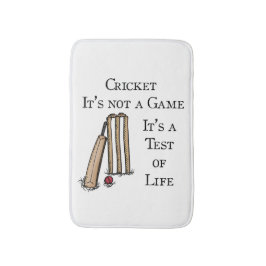 Cricketspelers, cricket badmat