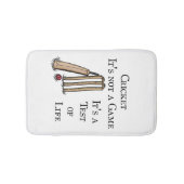 Cricketspelers, cricket badmat (Voorkant)