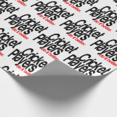 Cricketspelers doen het beter cadeaupapier (Hoek)